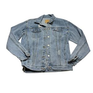 Classic Distressed Denim Jacket